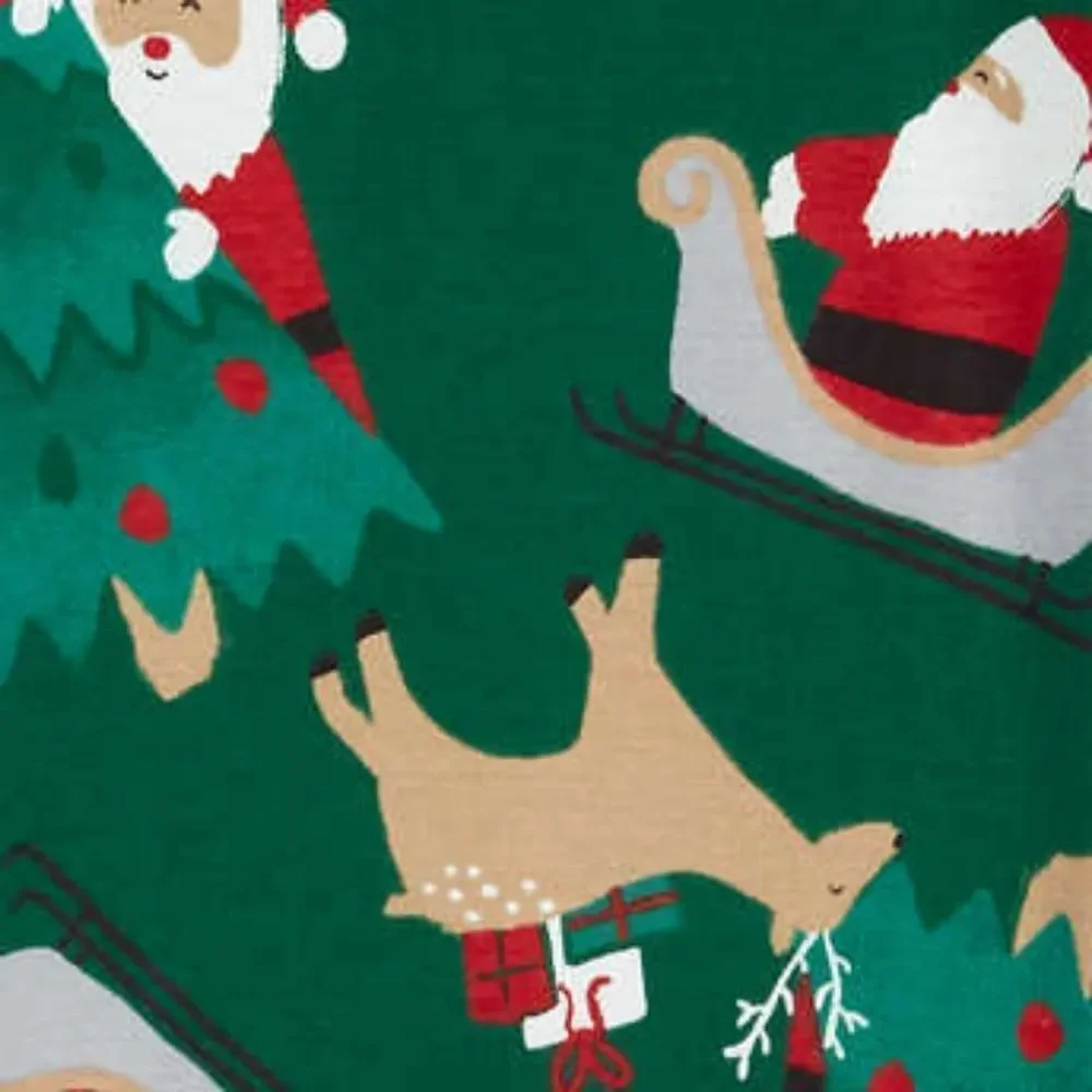 Carter's Kids' 4-piece Holiday Pajamas, Green